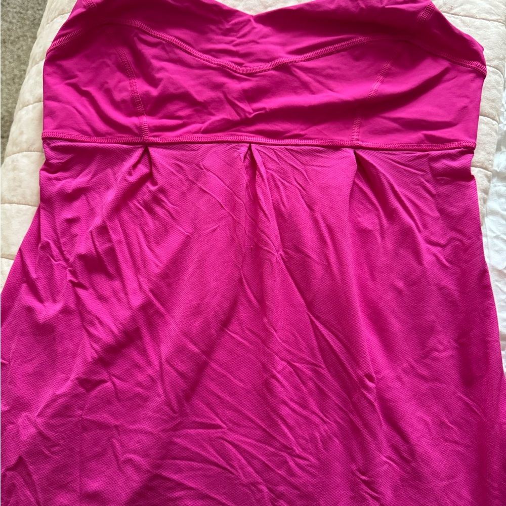 Lululemon Athletica Vibrant Pink Strapless Top